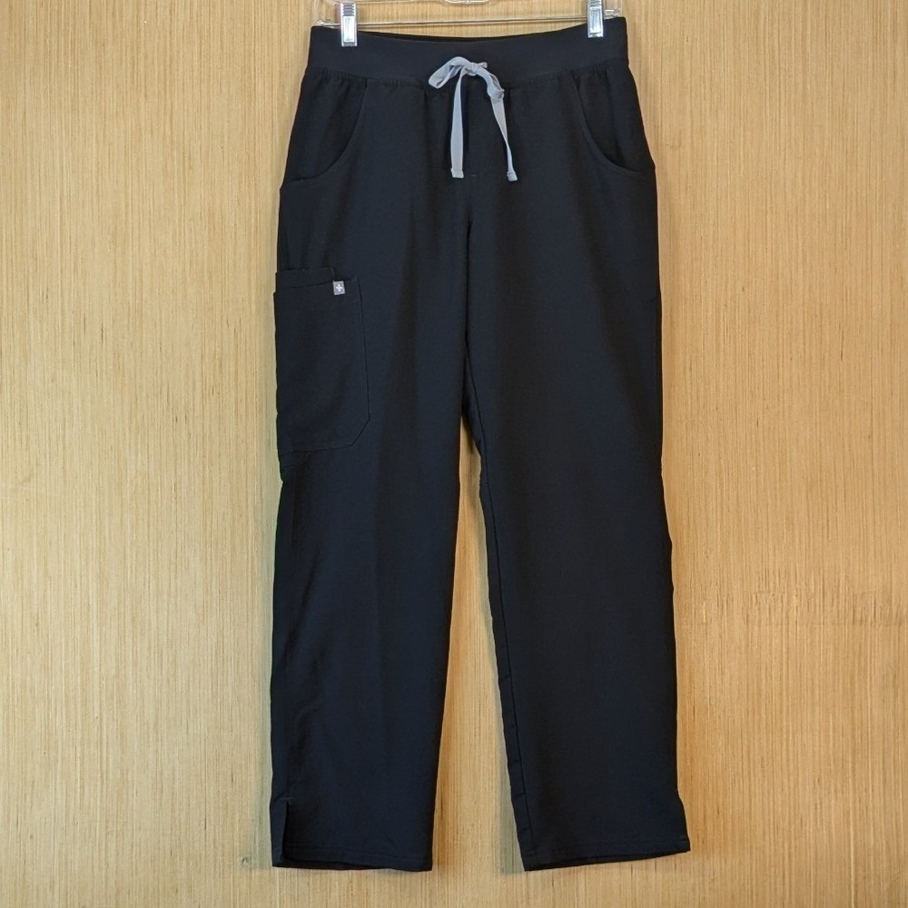 FIGS Kade Cargo Scrub Pants Black Women Small Technical Collection 1000219 - Picture 1 of 10